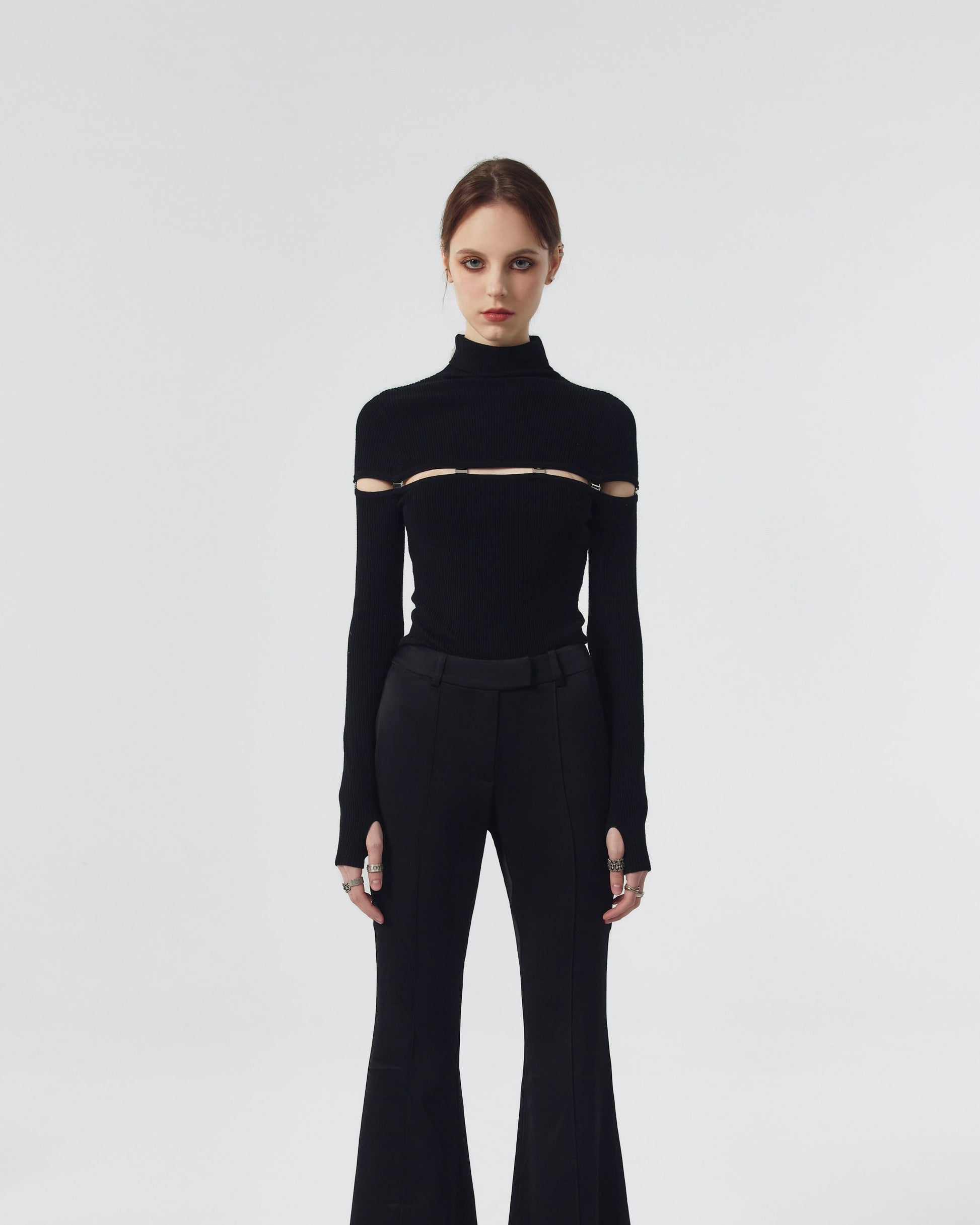 Ash Sweater Bodysuit with Buckle Clasp image 0