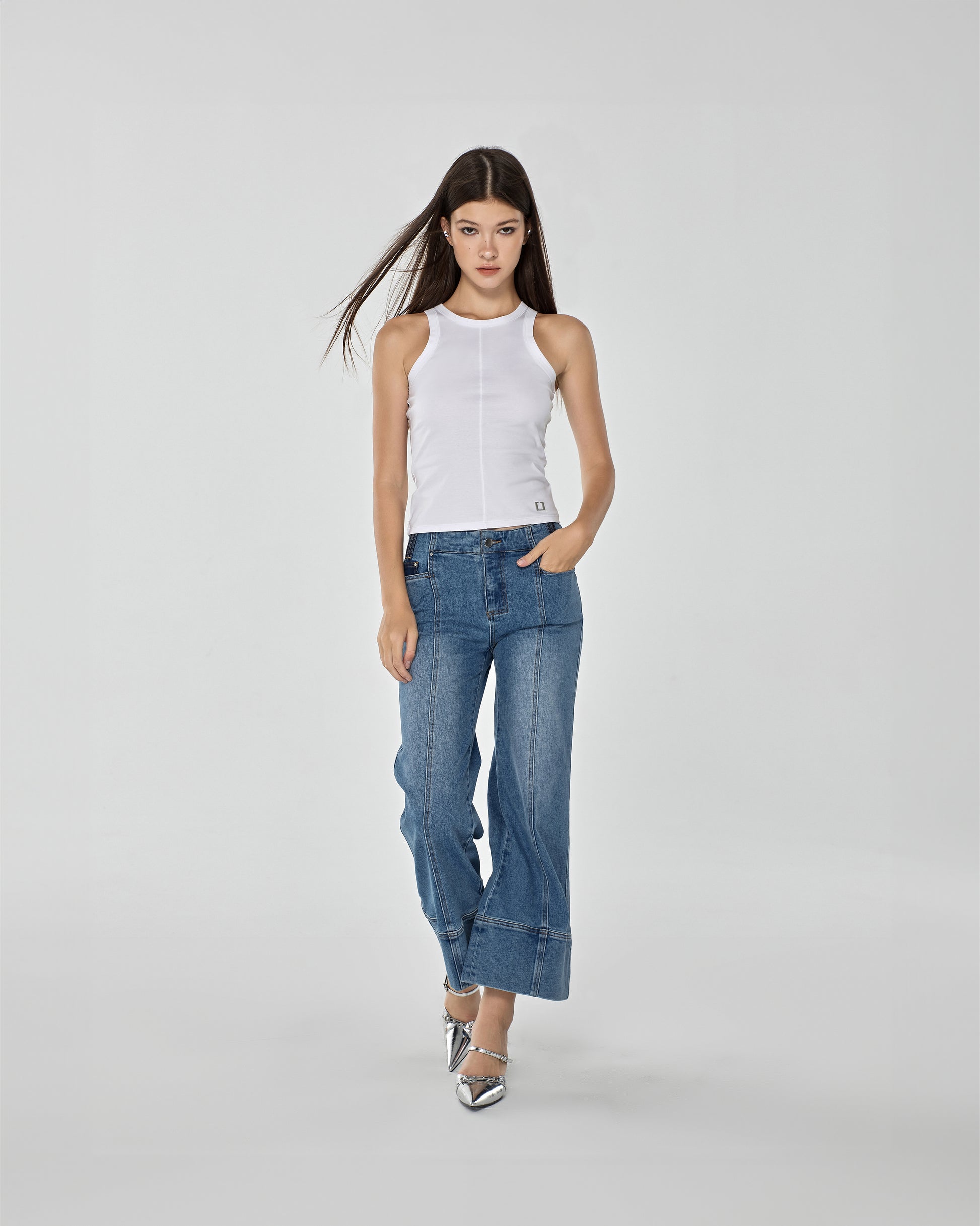 Juniper Deconstructive Long-Fiber Denim Jeans