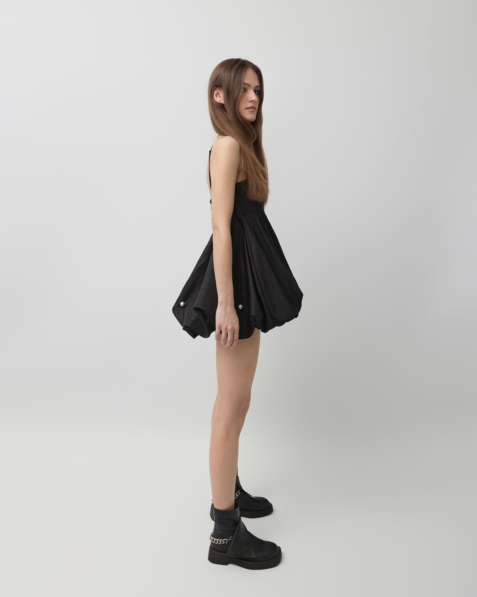 Demi Pearl Embellished Bubble Dress