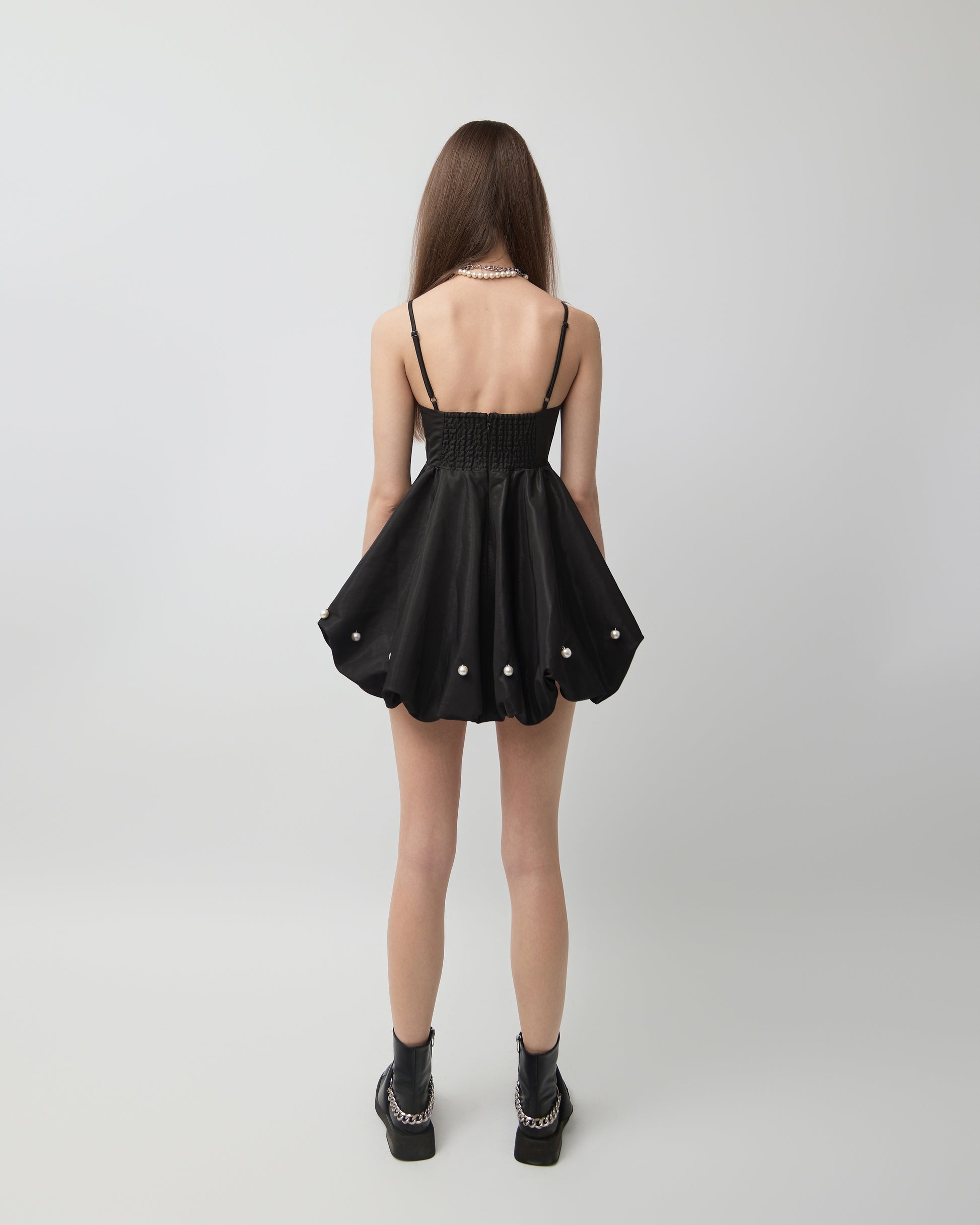 Demi Pearl Embellished Bubble Dress