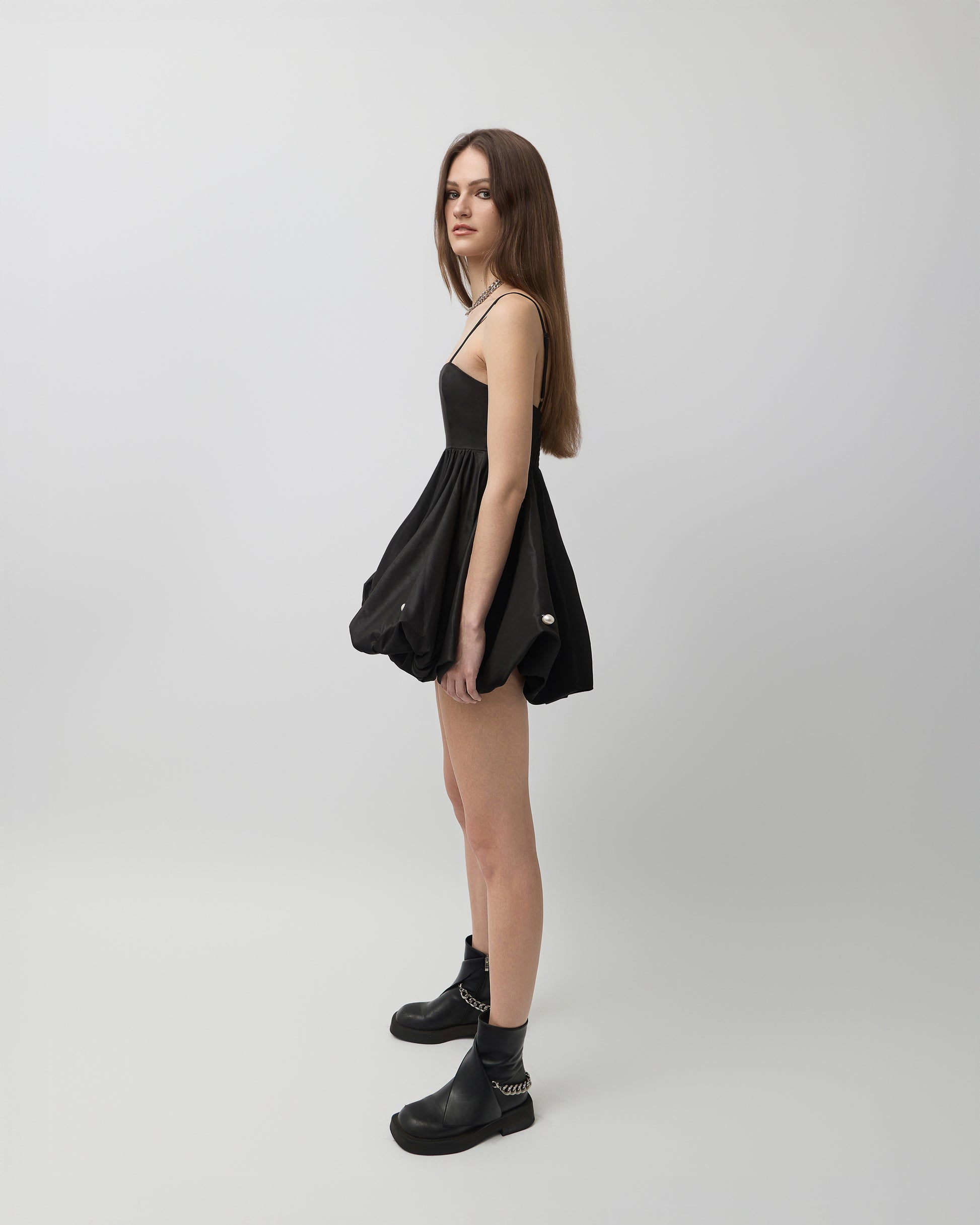 Demi Pearl Embellished Bubble Dress