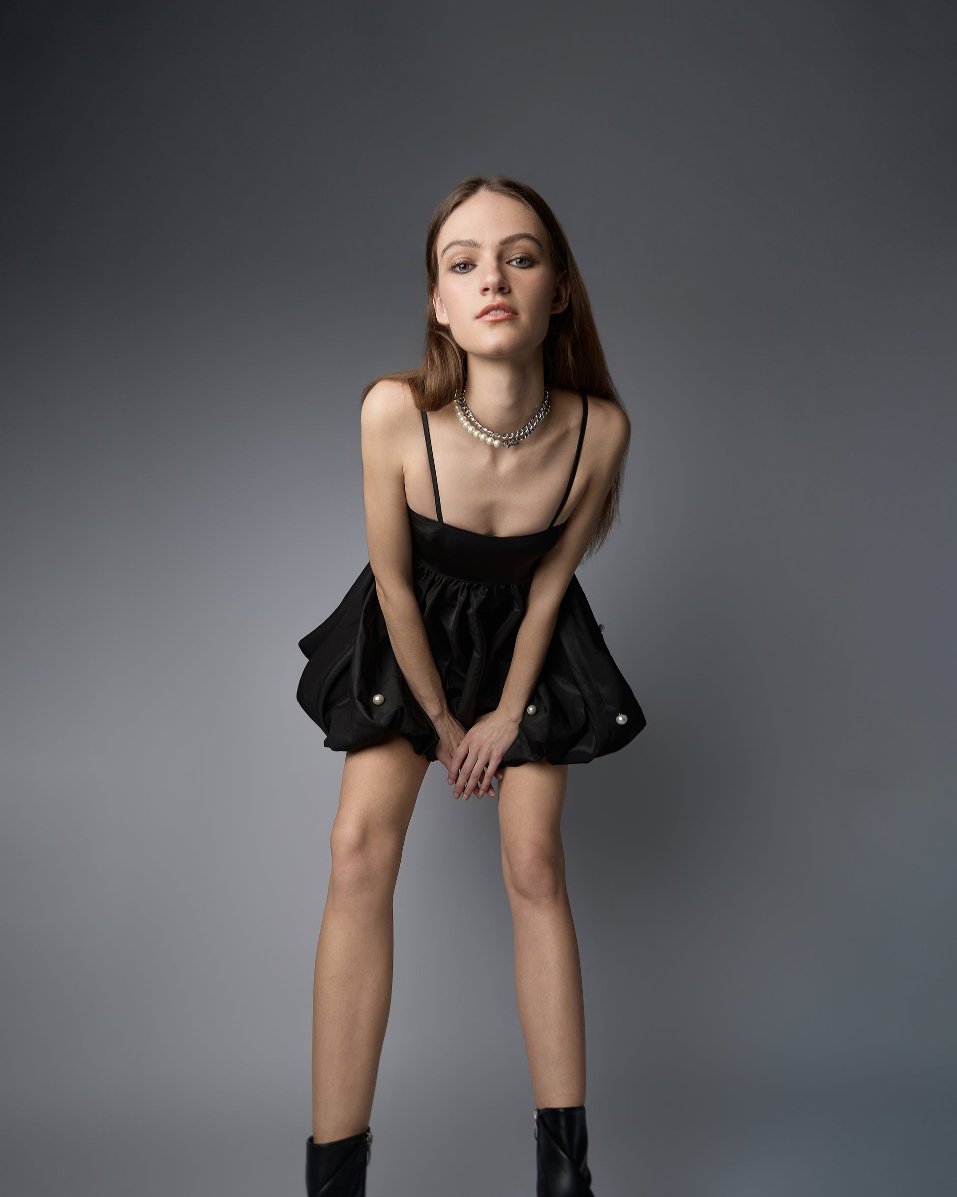 Demi Pearl Embellished Bubble Dress