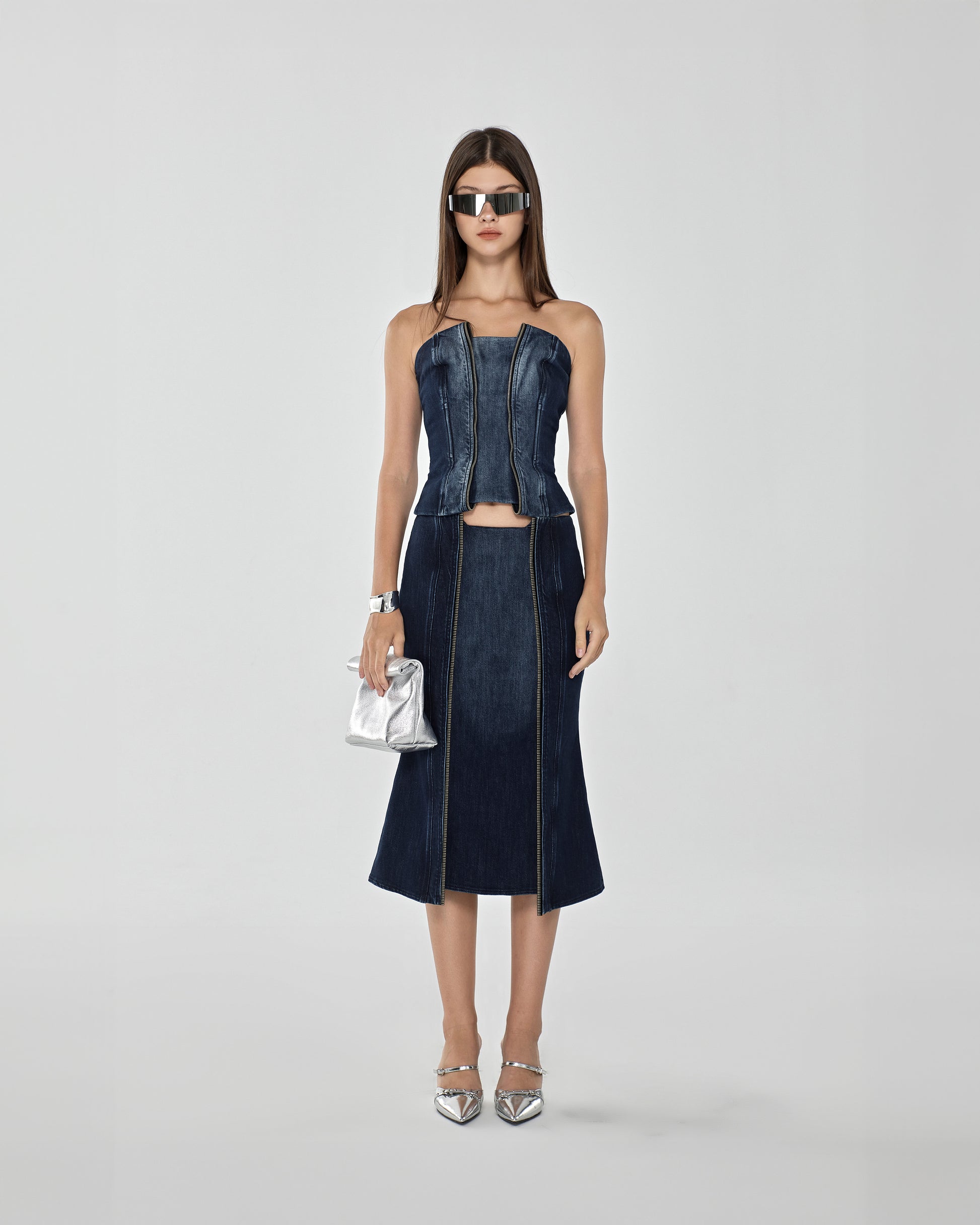 Echo Denim Bustier
