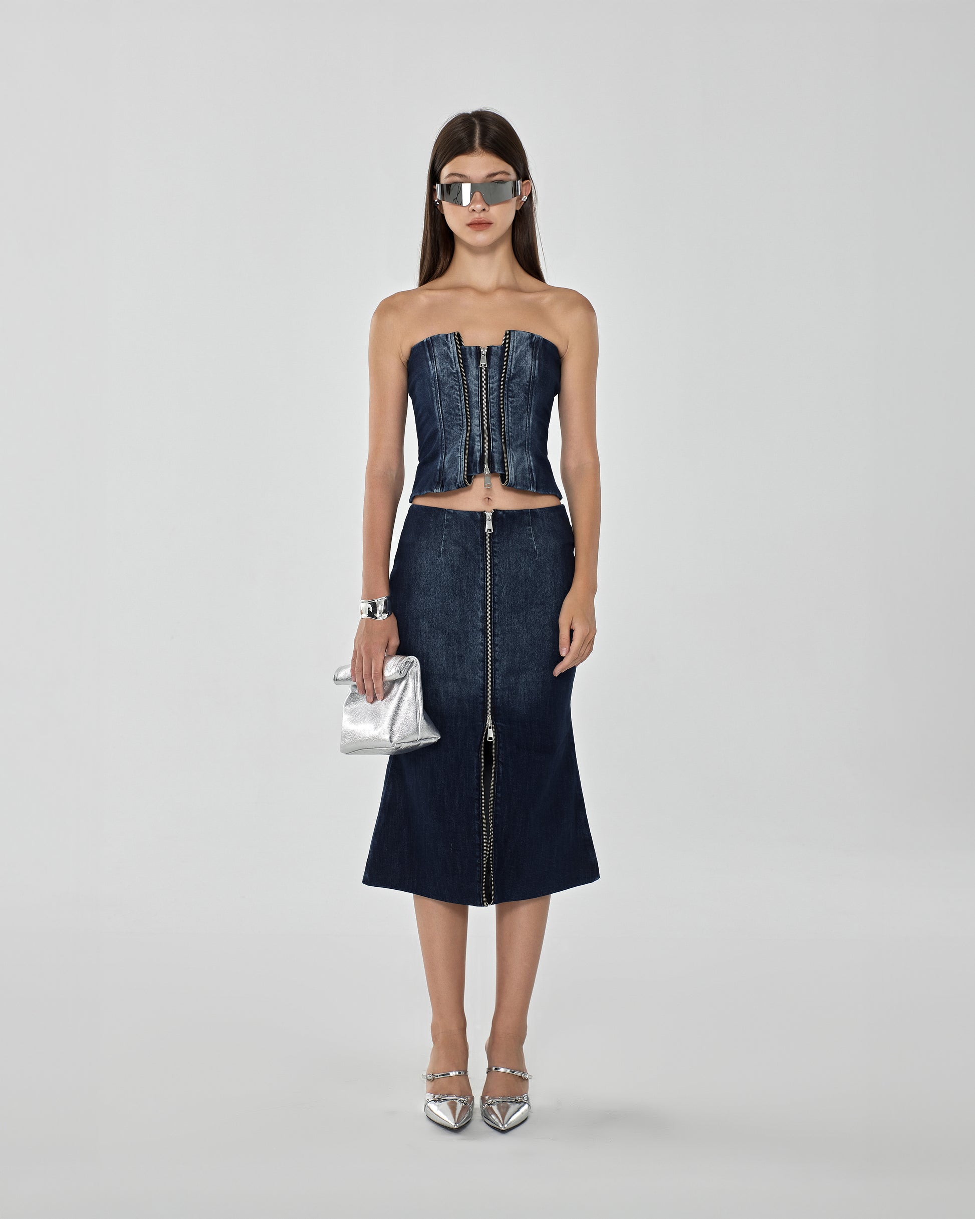 Echo Denim Bustier
