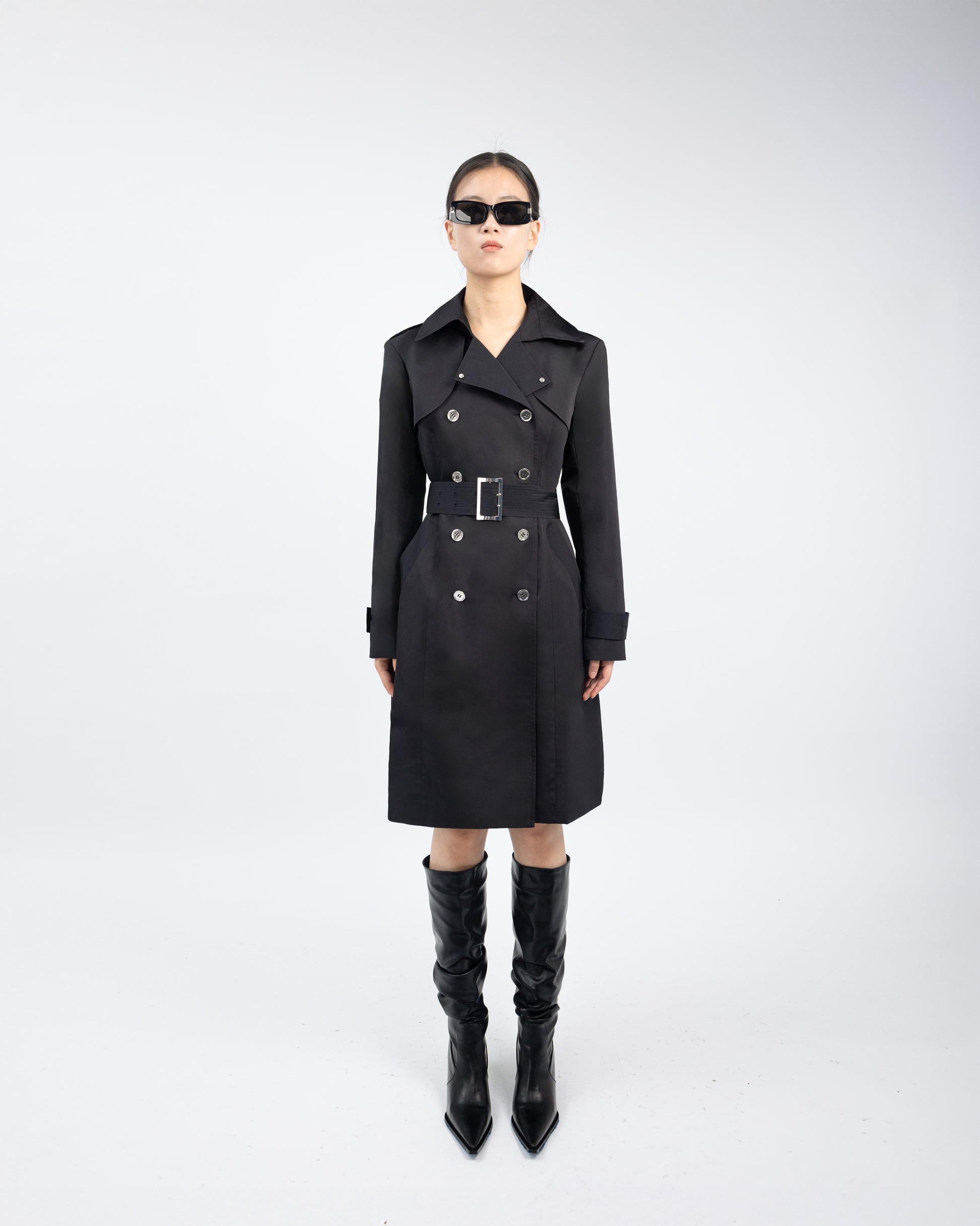 Lorenzo Double-Breasted Trench Coat