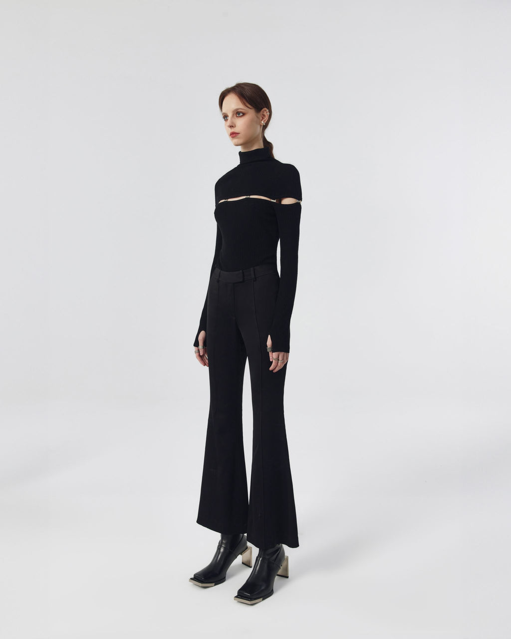 Ash Sweater Bodysuit with Buckle Clasp image 3