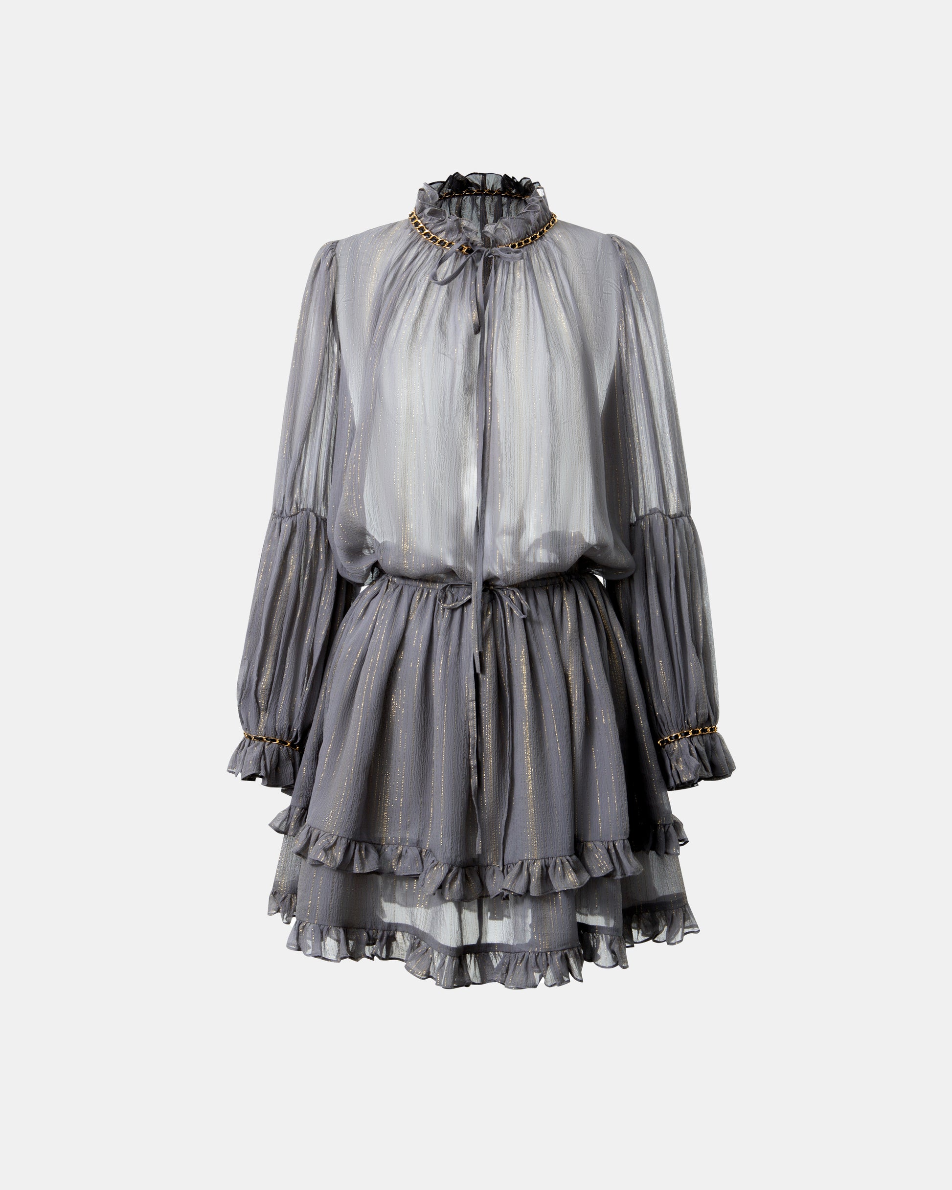 Janette Silk Chiffon Blouson Dress
