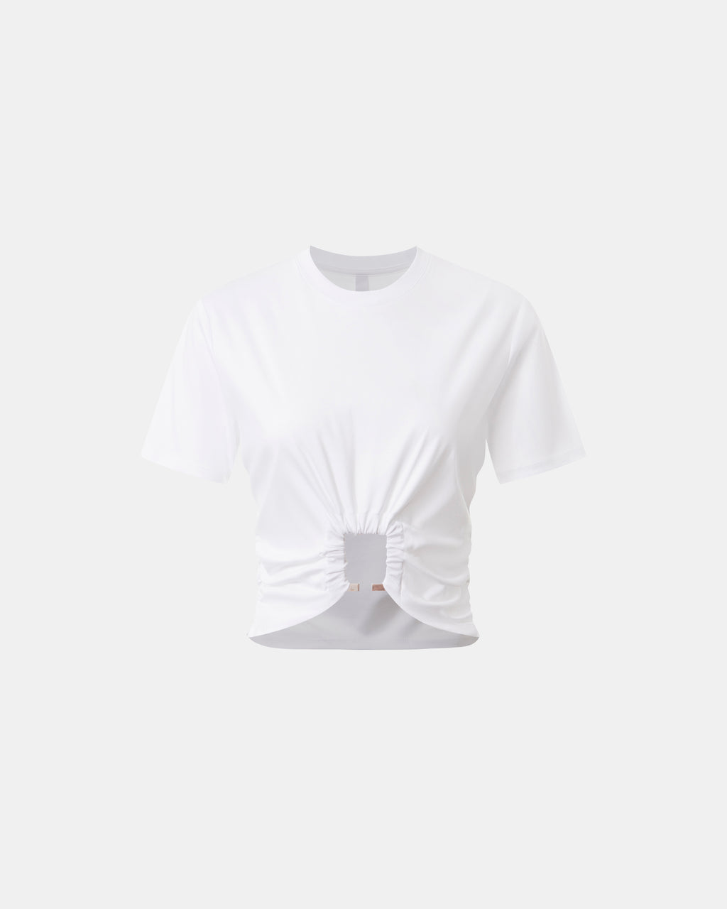Luna Cropped Tee With U Buckle