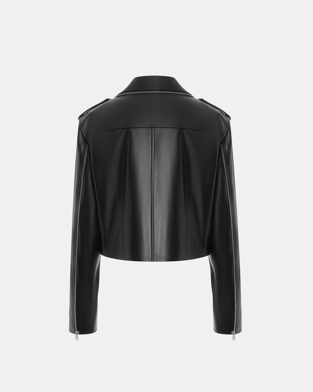 Estella Double Lapel Biker Leather Jacket
