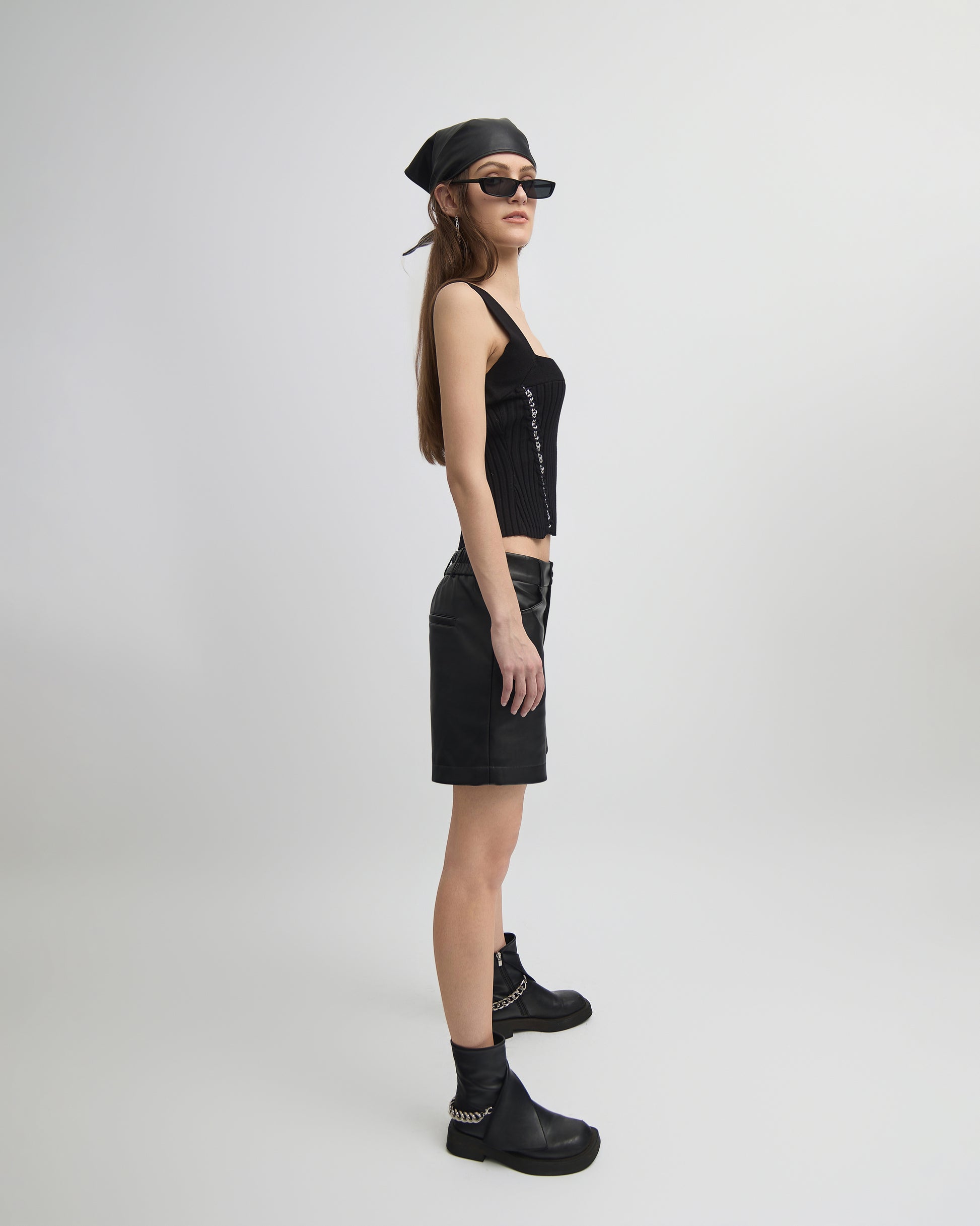 Ellis Rib Tank with Chains