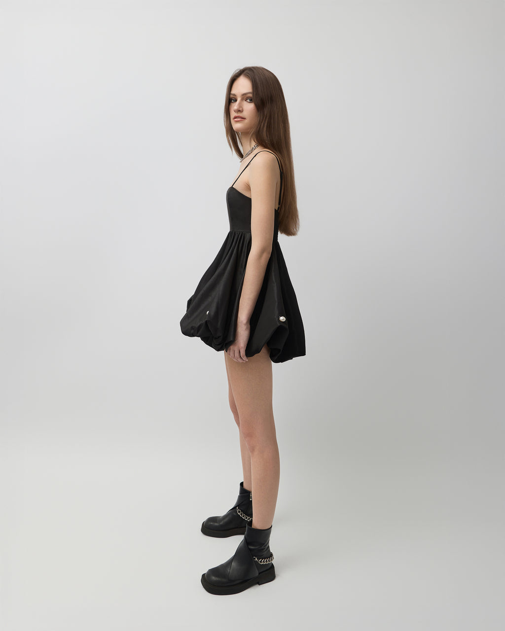 Demi Pearl Embellished Bubble Dress