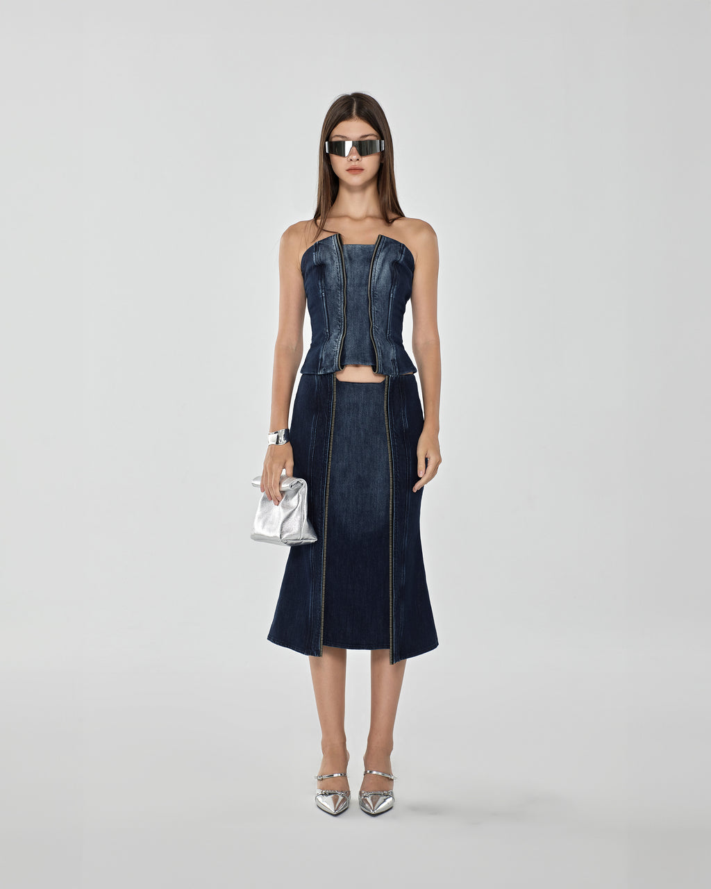 Echo Denim Bustier