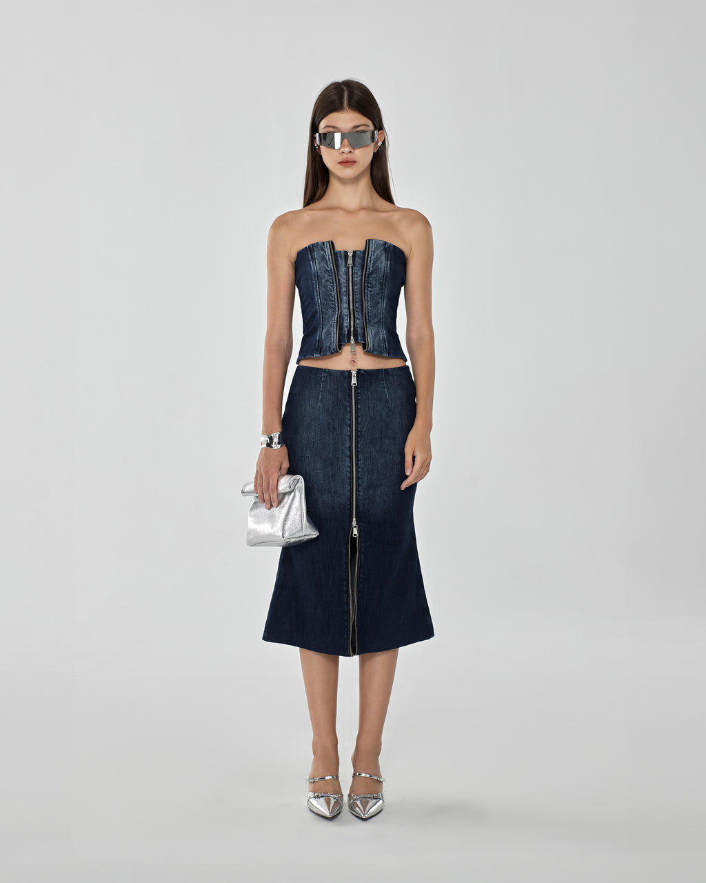 Echo Denim Bustier