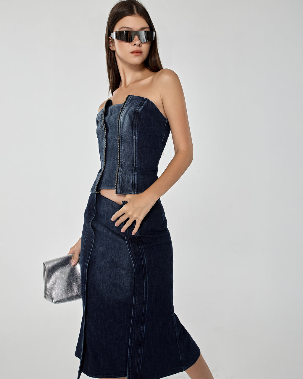 Echo Denim Bustier