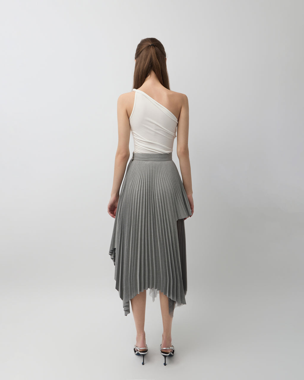 Dove Pleated Skirt