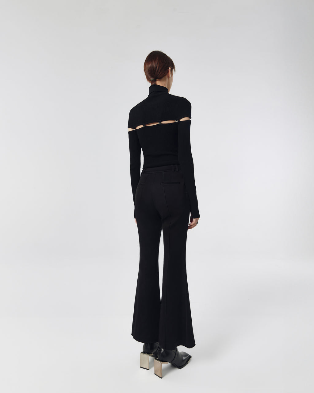 Ash Sweater Bodysuit with Buckle Clasp