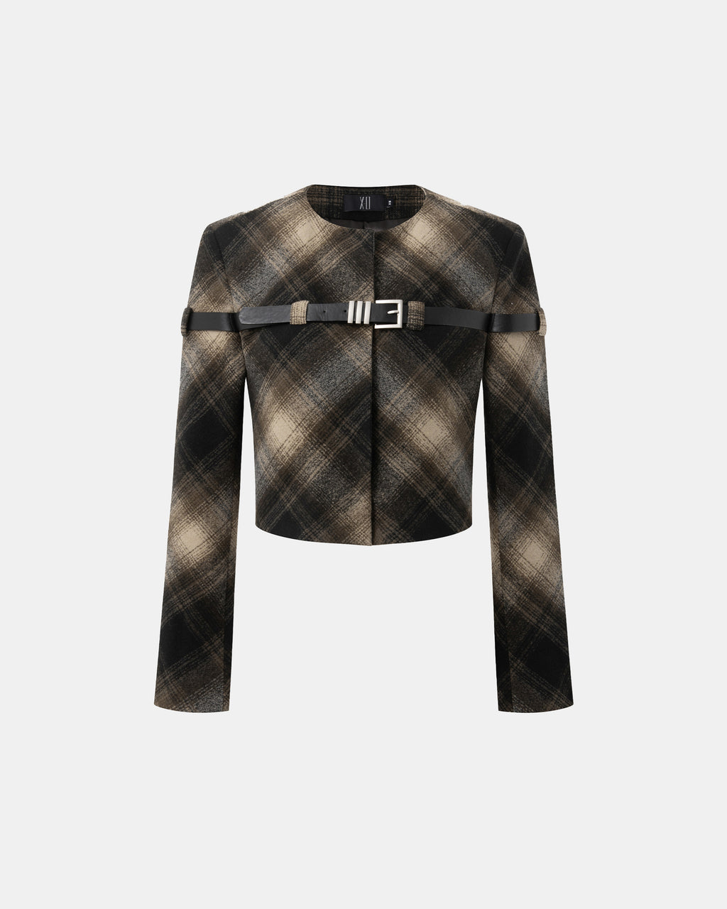 Alethea Plaid Cropped Blazer