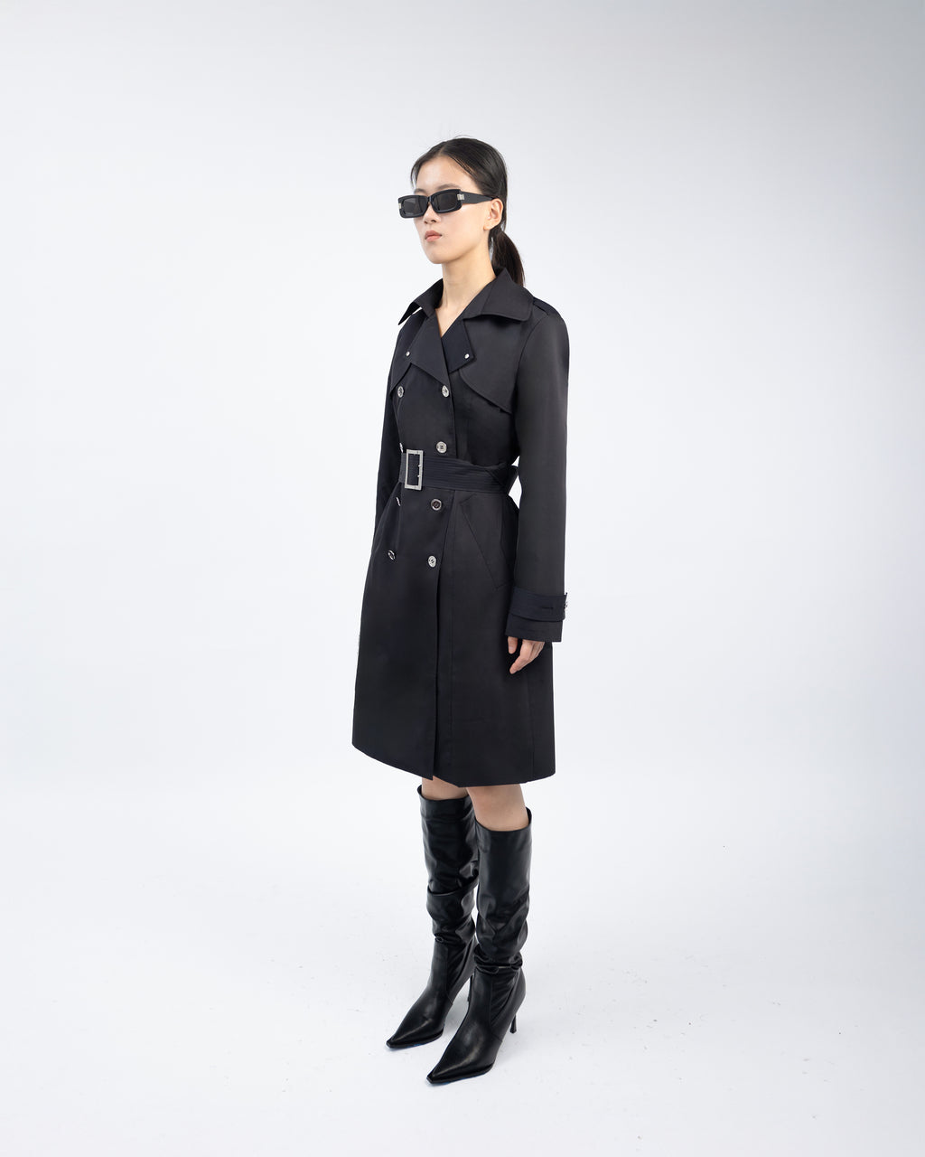 Lorenzo Double-Breasted Trench Coat
