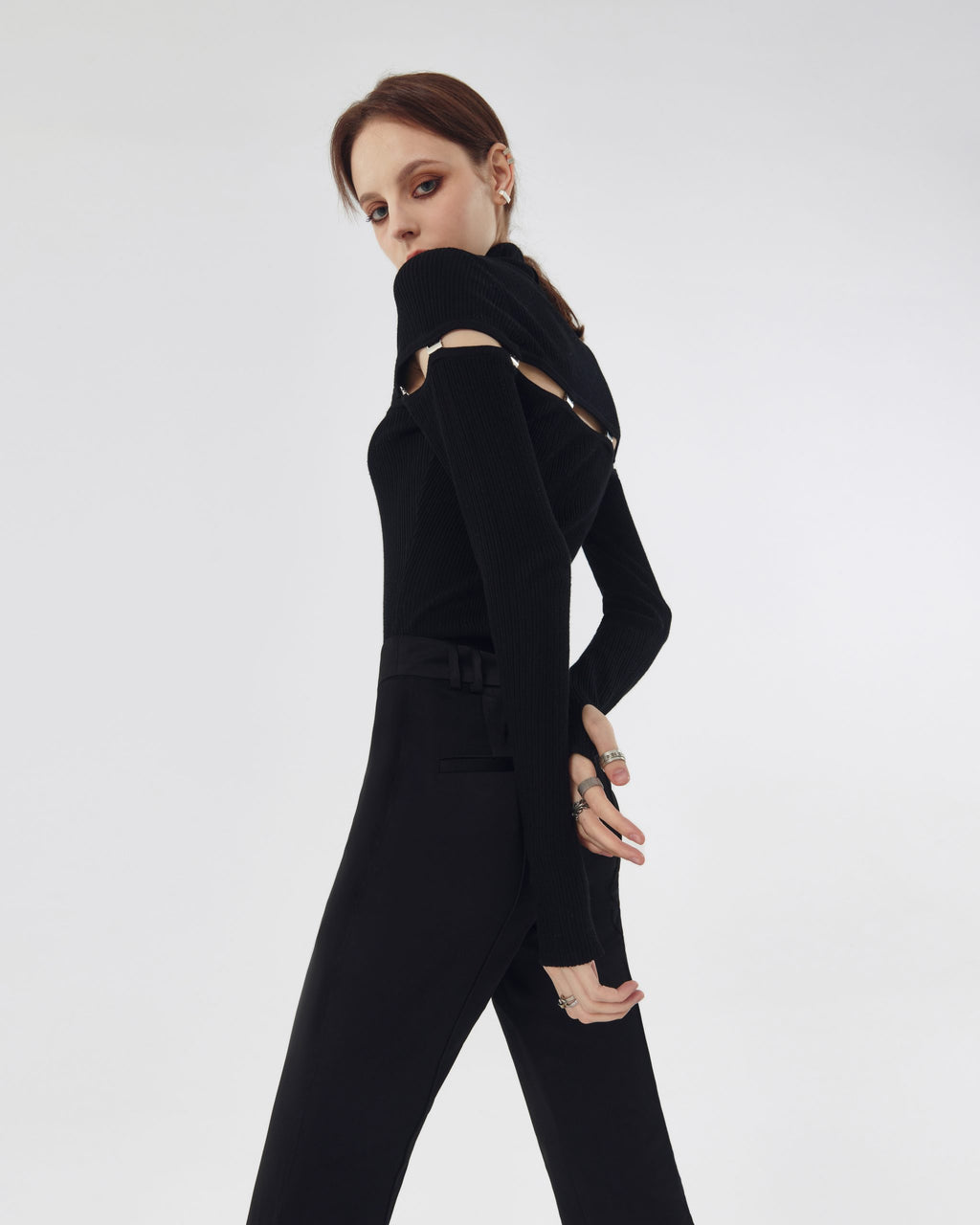 Ash Sweater Bodysuit with Buckle Clasp image 5